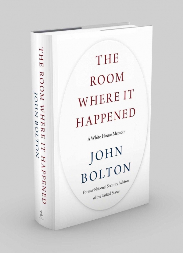 존 볼턴의 『그 일이 있었던 방 : 백악관 회고록』 영문판 책자 표지