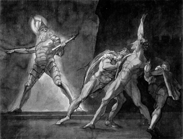 ‘햄릿, 호라티오, 마르셀루스, 햄릿 아버지의 유령’, 헨리 퓨슬리, 1780–5.