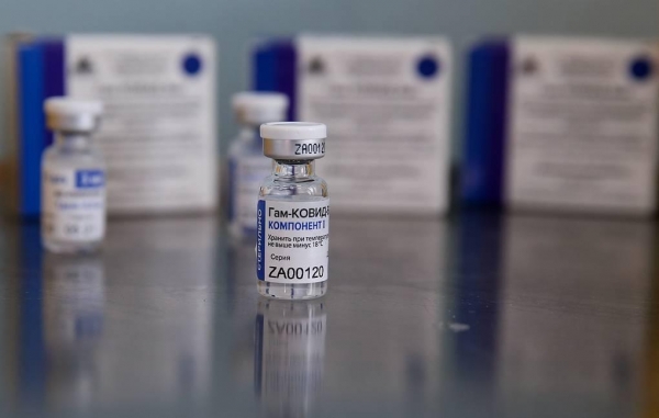 러시아 가말레야 국립 전염병·미생물 연구센터가 개발한 코로나19 백신 '스푸트니크 V' 완제품